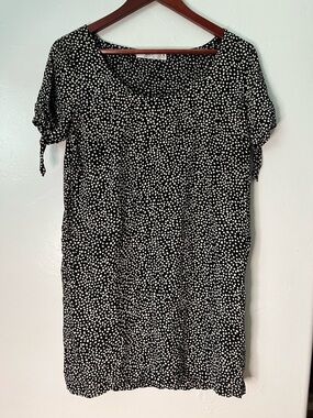 Obey Black and White Dot Mini Dress